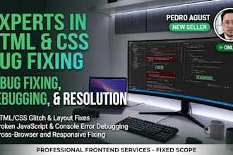 fix frontend bugs, HTML CSS and javascript issues
