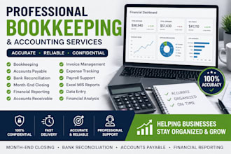 do bookkeeping, accounting, mis reporting
