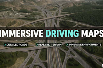 develop beamng immersive driving maps with detailed road system