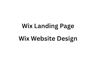 design a wix landing page for your busines