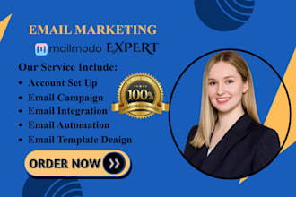 set up mailmodo email marketing email campaign marketing system