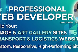 design a professional website for your business, gallery