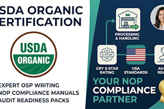 perform a usda organic gap analysis and supply chain