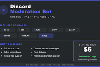 create a moderation bot