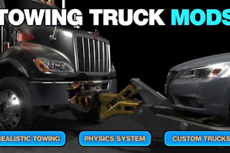 create beamng towing truck mods with realistic towing systems