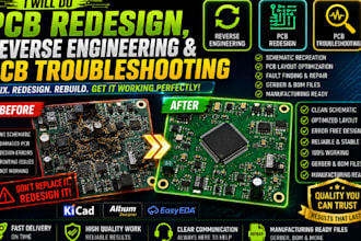 do pcb redesign, reverse engineering and pcb troubleshooting