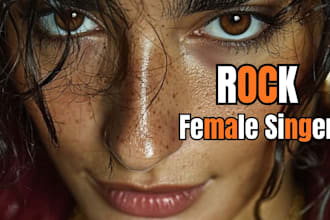 female rock singer, hard rock metal vocalist custom cover song  metalcore singer
