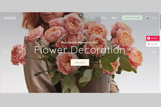 build flower website flower store florist website shopify store shopify expert