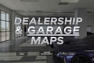 beamng dealership, garage, and showcase maps professionally