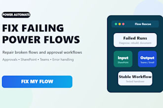 fix power automate flows and build approval workflows