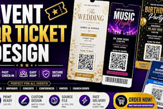design qr tickets and check in codes for events and parties