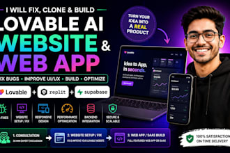 do lovable website  lovable ai web app and optimize UI UX