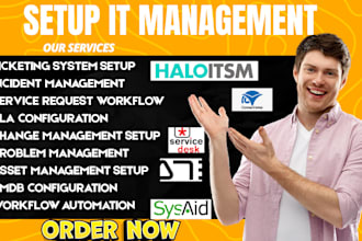 setup it management servicenow jira freshservice atera ninjaone lansweeper jamf