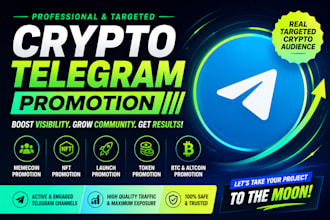 promote telegram, telegram group memecoin, token, crypto promotion, bitcoin, nft