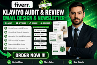 audit klaviyo, review klaviyo, klaviyo email design, klaviyo newsletter, klaviyo