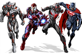 do a superhero comic