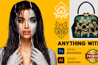 do any photo, vector, logo, flyers editing, photoshop, and illustrator