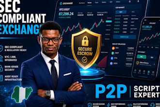 crypto exchange website p2p trading script sec compliant dax platform
