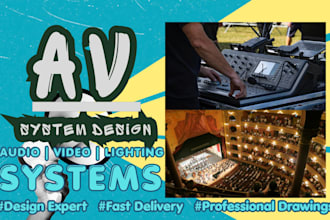 design sound system, video system and lighting system