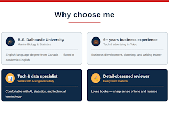 translate english to japanese accurately with business and tech expertise