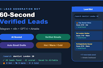 build ai lead generation bot that find verified lead with emails and scores them