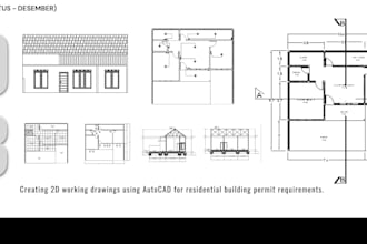 redraw PDF floor plans into autocad professionally