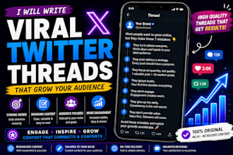 write engaging twitter threads to grow your audience