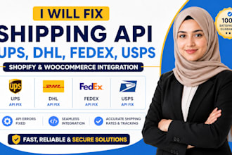 fix shipping API ups dhl fedex usps shopify woocommerce integration