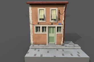 create game ready 3d house models