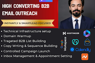 setup and manage high converting b2b cold email campaigns