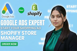 setup and manage google shopping ads for shopify store