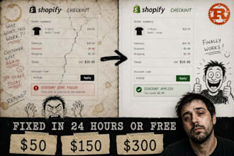 fix shopify checkout bug in 24 hours