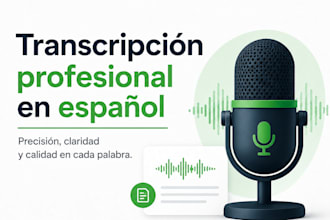 transcribiré audio en español a texto profesional