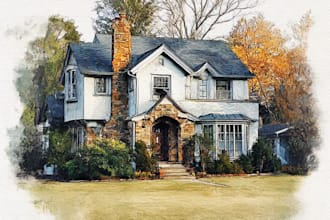 turn your home into watercolor painting