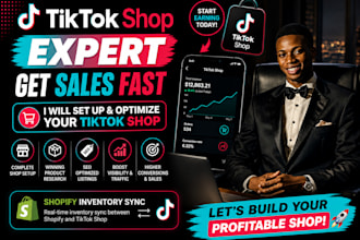 setup tiktok shop tiktok seller center and shopify marketing