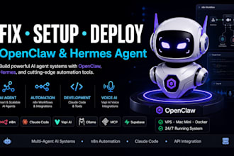 build openclaw hermes ai agent n8n claude code vapi ai workflow vps mac mini mcp