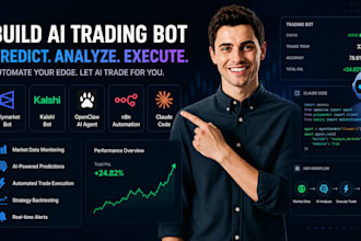 build polymarket kalshi trading bot openclaw hermes agent n8n claude code