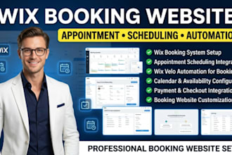create wix booking website, wix scheduling and automation