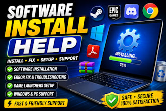 help you install software and fix installation problems