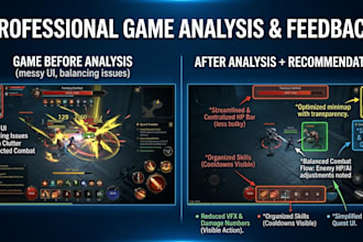 do game analysis, review and playtesting