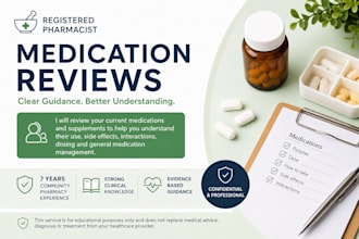 provide an informal medication review