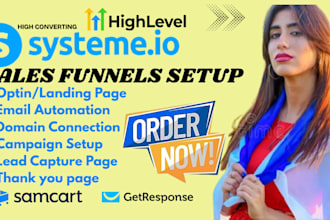 create a systeme io funnel and landing page systeme io email automation