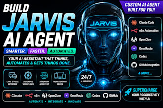 build jarvis ai agent github claude code n8n automation openclaw omniroute codex