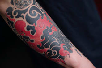 create a custom tattoo design for chest tattoo, back tattoo