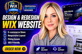 design a modern responsive wix website for your business