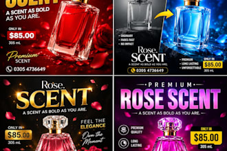 create stylish promotional posts for clothing and products