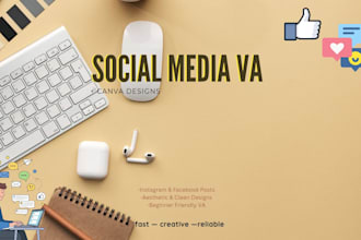 be your social media assistant and canva designer
