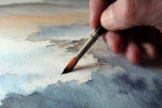 watercolor portrait art, watercolor painting