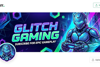 design professional youtube banner profile picture and bio