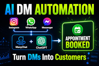 build ai manychat sales funnel for instagram, whatsapp, and facebook